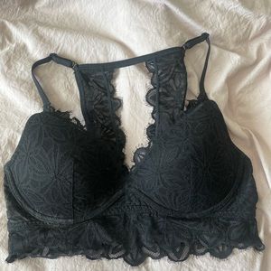 Black Lace Victoria Secret Pink Bralette Large